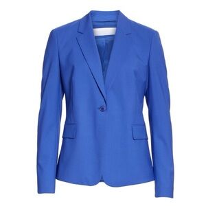 Hugo Boss Jeniver Stretch Wool Blazer in Mavi Like New Size 10
